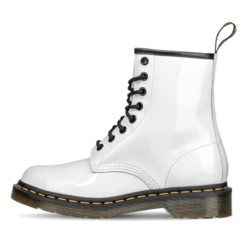 Dr. Martens Airwair White Patent Lamper -Bester Stiefel Laden 399880 4